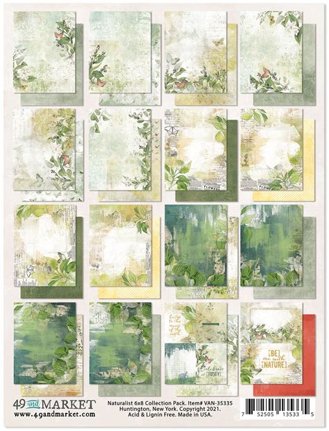 49 And Market Collection Pack 6X8 Vintage Artistry Naturalist