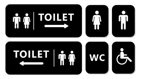 Toilet sign design. Vector Illustration. 20715747 Vector Art at Vecteezy