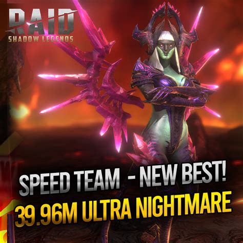 Raid Shadow Legends Clan Boss UNM 39 96 Speed Tuned Team With Builds