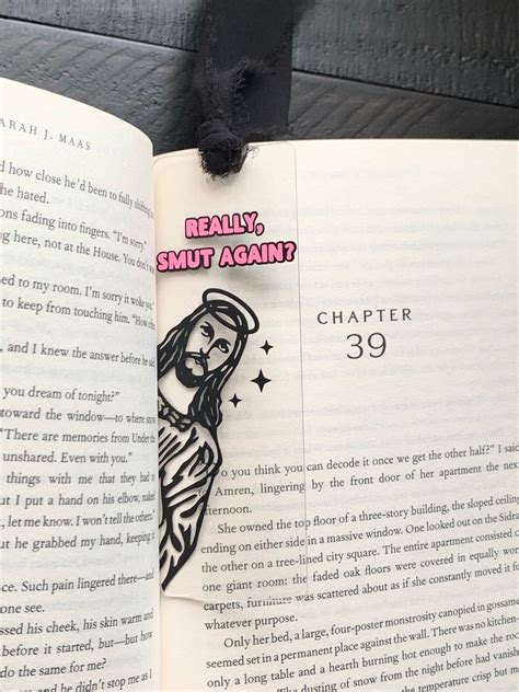 Peeking Jesus Is That Smut Acrylic Bookmark Smut Lover Bookish Ts Spicy Book Handmade