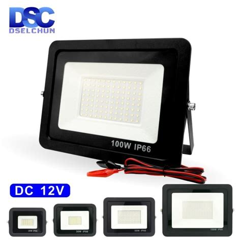 DC12V Led Flood Light 20W 30W 50W 100W Outdoor Floodlight Spotlight