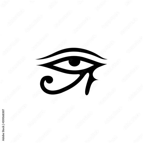 Horus eye symbol vector drawing Stock Vector | Adobe Stock