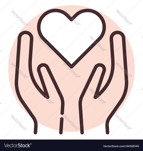 Charity and donation humanity on white background Vector Image