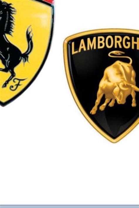 Ferrari And Lamborghini Logo Thewayback12010