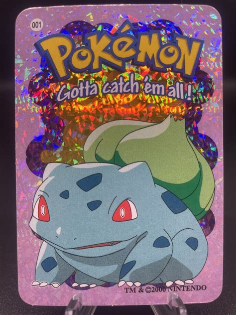 Pokemon Bulbasaur Holo Licensed Vending Prism Ebay