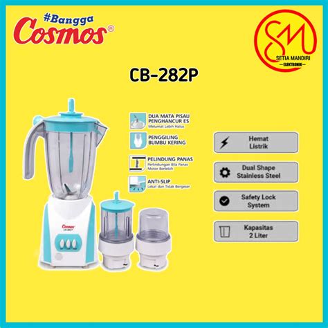 Jual COSMOS Blender Plastik 3in1 CB 282P Cb 282 P CB282P CB 282 P