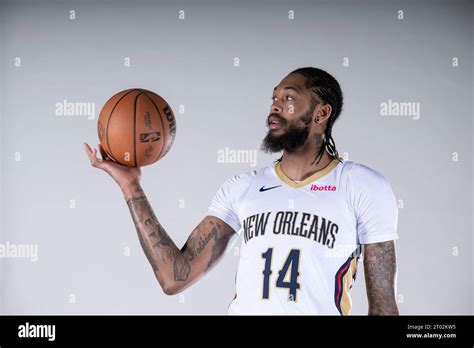 New Orleans Pelicans Forward Brandon Ingram Poses For Portraits