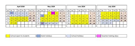 Kings Meadow School - Term Dates