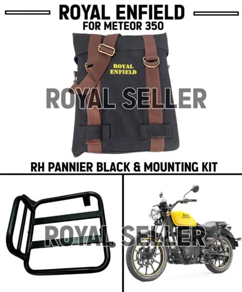 Royal Enfield Meteor Rh Pannier Noir Kit De Montage