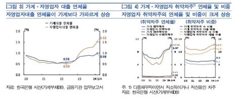 자영업자대출 연체율 가파른 상승세취약차주도 증가 금융안정보고서