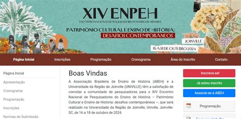 Xiv Encontro Nacional De Pesquisadores Do Ensino De Hist Ria