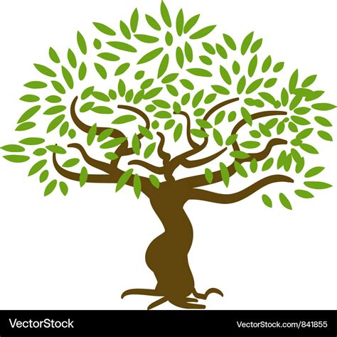 Simple Tree Royalty Free Vector Image Vectorstock