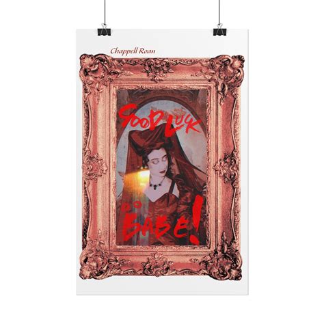 Chappell Roan Good Luck Babe Poster Etsy