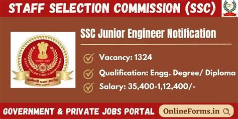 Ssc Je Online Form