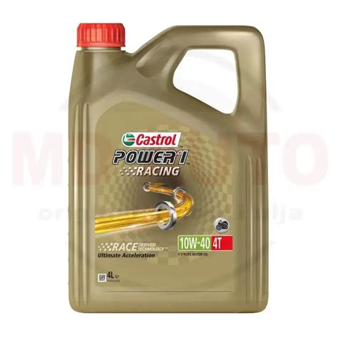 Motorno Ulje Za Motocikl Castrol Power 1 Racing 10W40 4L MD Auto