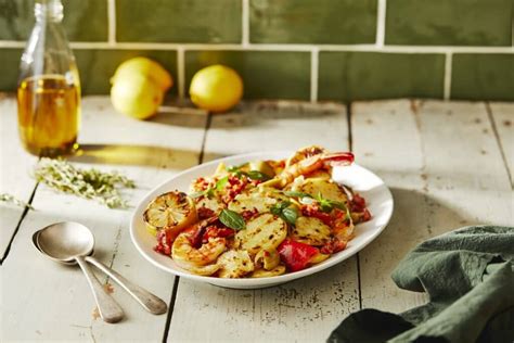 Carisma Charred Potato & Prawn Salad - Mitolo Family Farms