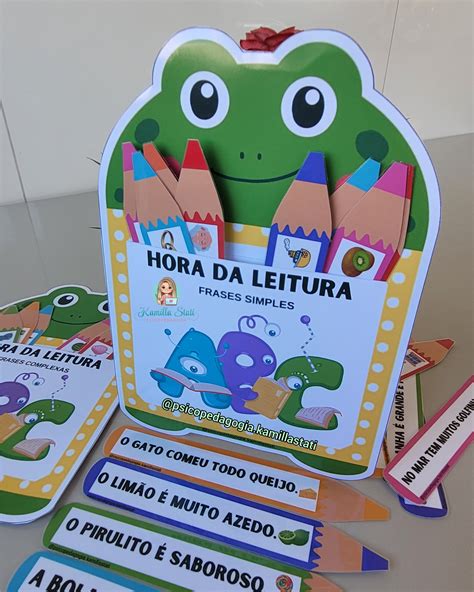 Fichas De Leitura Sapinho Psicopedagoga Kamilla Stati