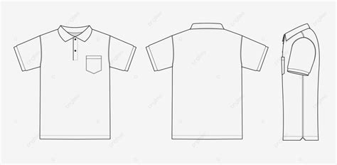 รูปแม่แบบภาพประกอบของเสื้อโปโลแขนสั้นในรูปแบบเวกเตอร์ เวกเตอร์ Png