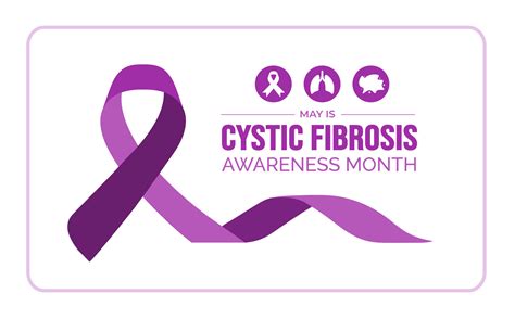 Cystic Fibrosis Awareness Month Background Or Banner Design Template