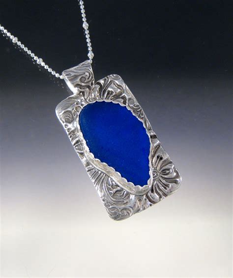 Jewelry : "Janets Huge Cobalt Necklace" (Original art by Art of Sea Glass)