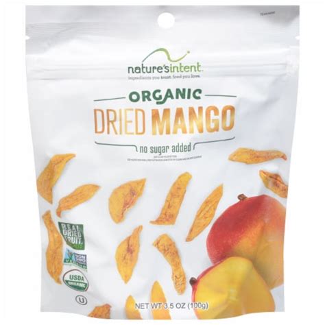 Nature S Intent Organic Dried Mango 3 5 Oz Kroger