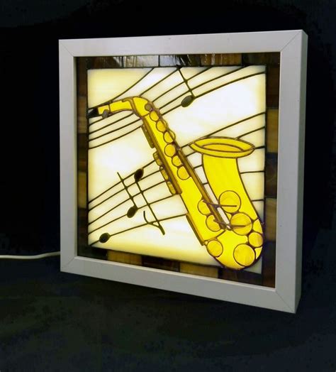 Jazz Sax Stained Glass Glass Stain