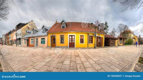 Njegoseva Street in the Old Town of Cetinje Montenegro Stock Image ...