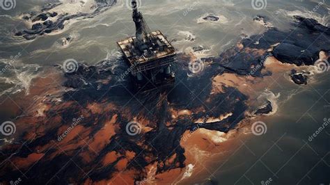 Offshore Oil Rig Texas Stock Illustration Illustration Of Workers