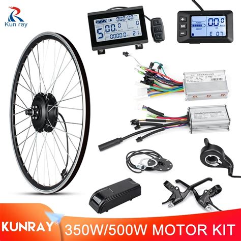 Kunray Electric Bicycle Conversion Kit Rear Wheel Gear Motor Brushless