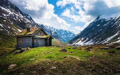 Norvège paysage Refuge Fonds d écran 2560x1600 Manzara Evler