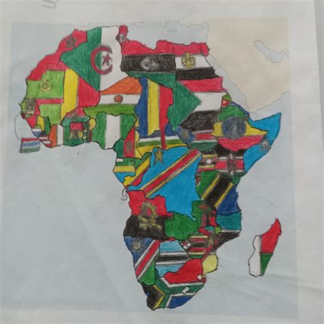 Map of all African flags : r/vexillology