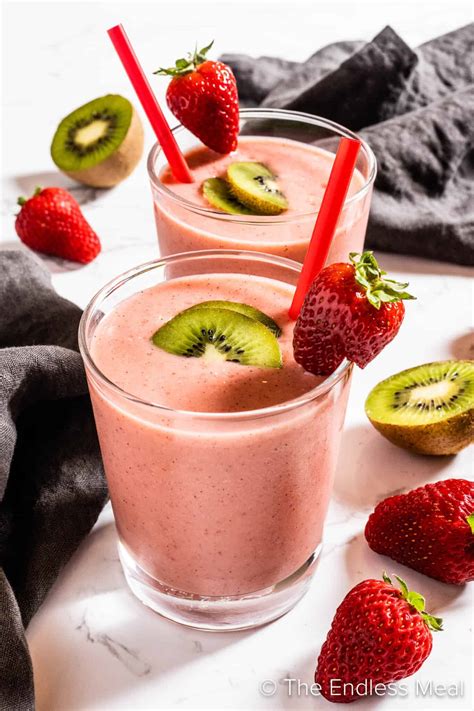 Strawberry Kiwi Smoothie The Endless Meal®