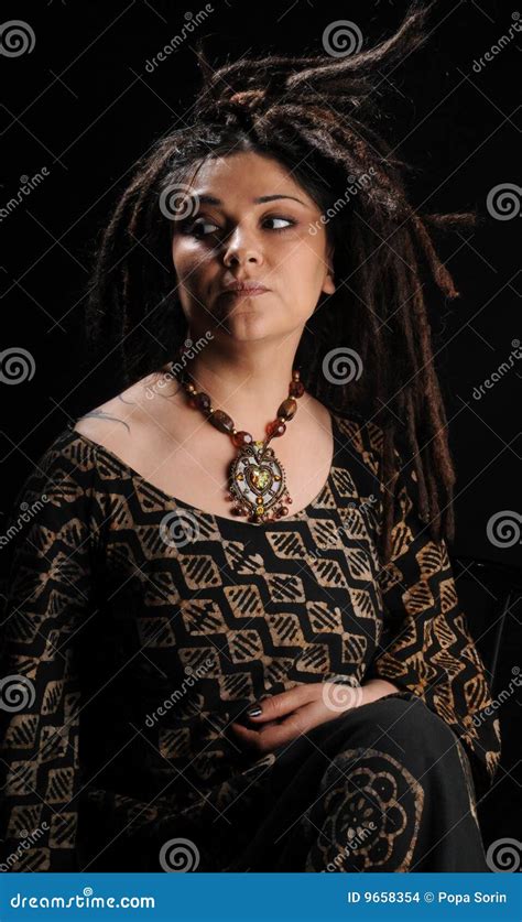 Beautiful Woman With Dreadlocks Stock Images Image 9658354