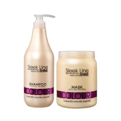 STAPIZ Maska do włosów Sleek Line Colour 1000 ml STAPIZ Szampon Sleek