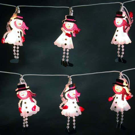 Konstsmide Snowman Lights - 10 Snowmen with 20 bulbs Christmas Light ...