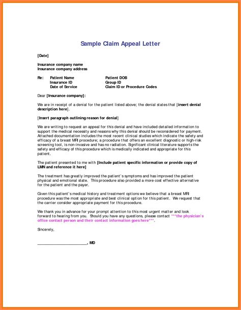 Disability Appeal Letter Sample