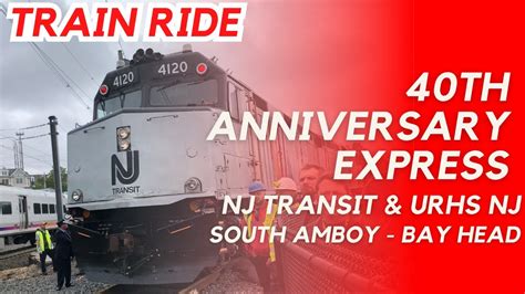 Train Ride NJ Transit 40th Anniversary Express South Amboy Bay Head