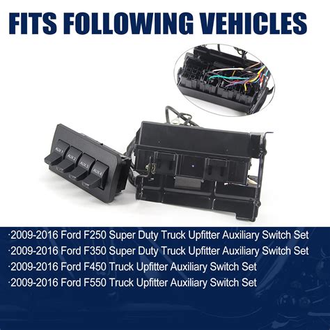 Auxiliary Dash Upfitter Switch Replacement for Ford F250 F350 F450 F550