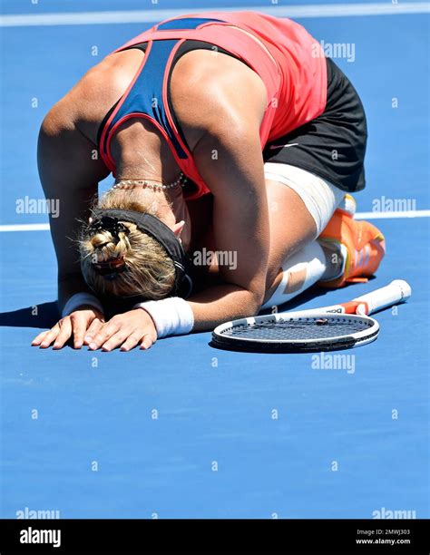 Croatia's Mirjana Lucic-Baroni celebrates after defeating Karolina Pliskova of the Czech ...