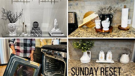 Sunday reset Motivation ménage Decoration Astuce pour nettoyer son