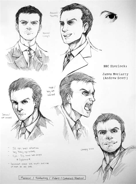 James Moriarty character study by inklou on DeviantArt