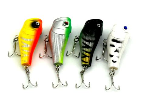 Hengjia Pcs Popper Fishing Lures Cm G Hooks Topwater Crankbait