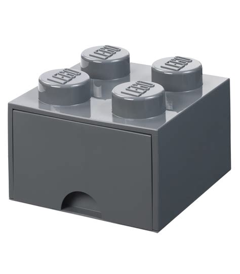 Lego Rangements Pas Cher Brique De Rangement Tenons Gris Fonc