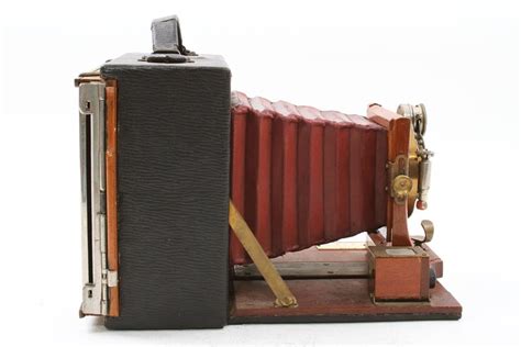 Vintage Cycle Poco No.3 4x5 Folding View Camera w/ Red Bellows - Green ...