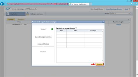 Instalação do TaxOneNFe via Extension Manager TaxOne NFe 3 76 6