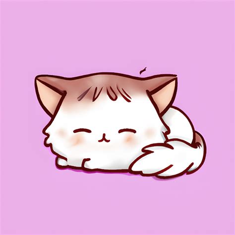 Cute Cat Kawaii Chibi Graphic · Creative Fabrica