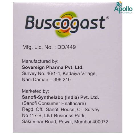 Buscogast Injection Ml Price Uses Side Effects Composition