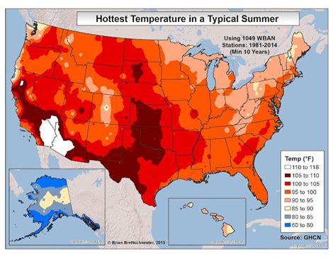 Brian B S Climate Blog Annual Temperature Extremes