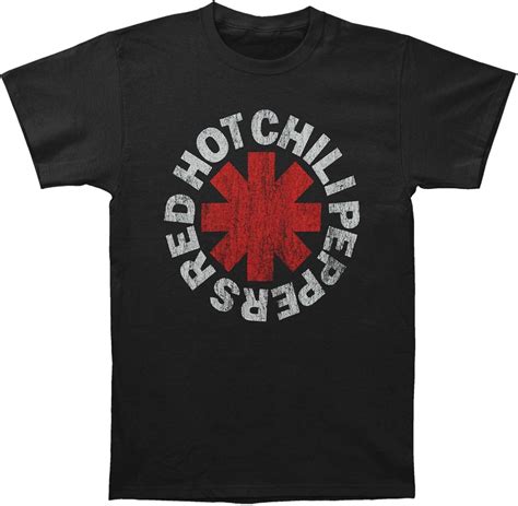 TAILAD Red Hot Chili Peppers Men S Vintage Distressed Logo T Shirt Black Amazon Es Ropa Y