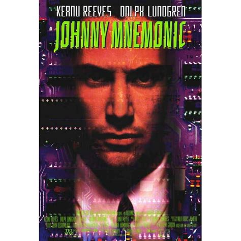 Johnny Mnemonic Movie Poster Style B 27 X 40 1995 Walmart